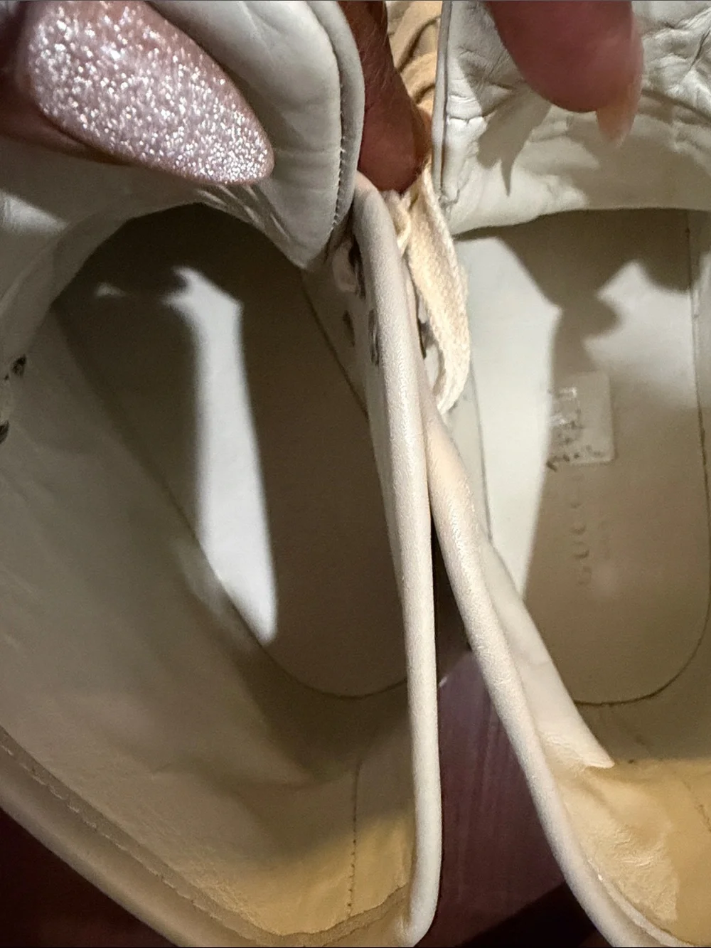Gucci Women's High-Top Canvas & Leather Sneakers in Off-White